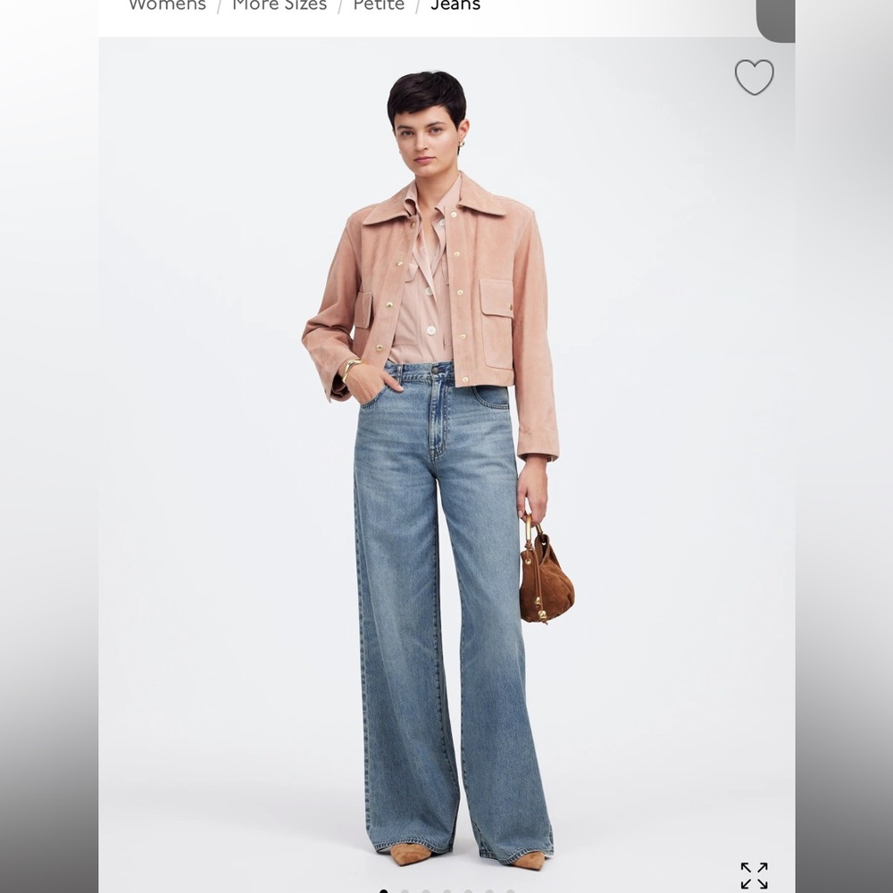 Petite Superwide-Leg Jeans: Airy Denim Edition